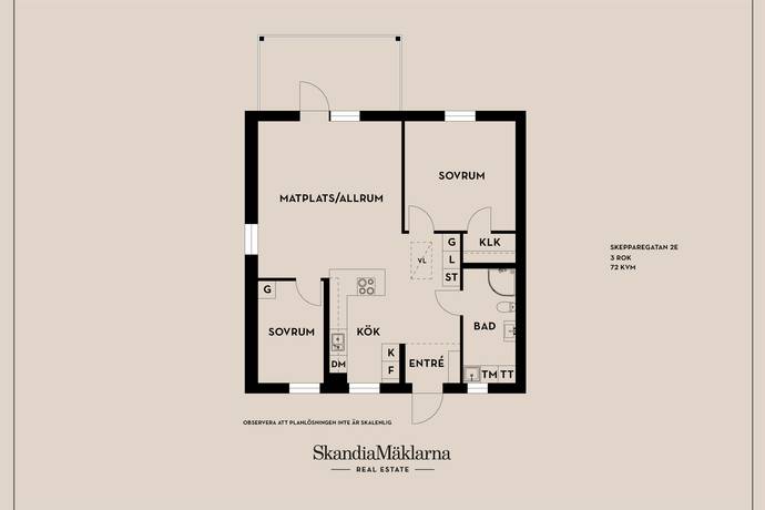 3 rum lägenhet på Skepparegatan 2E Sannakajen, Kristinehamns kommun - bild 5