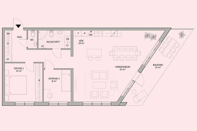 3 rum Lägenhet på Magasinsgatan 35 lgh 232 Hudiksvalls kommun - bild 9