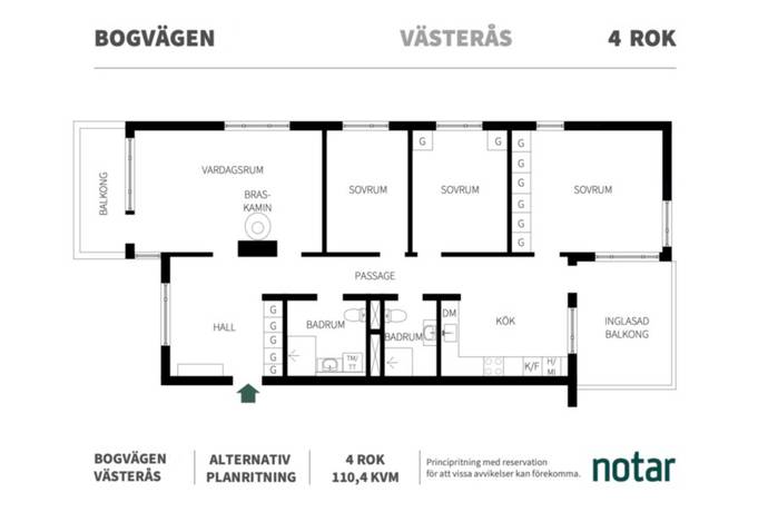 4 rum Lägenhet på Bogvägen 5 Öster Mälarstrand Västerås kommun - bild 30
