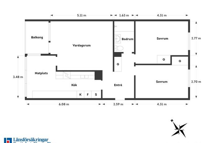 3 rum Lägenhet på Olshammarsgatan 4 Hisings Backa Göteborgs kommun - bild 12