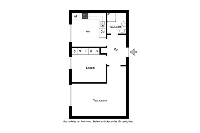 2 rum Lägenhet på Sörbygatan 71D Södertull Gävle kommun - bild 11