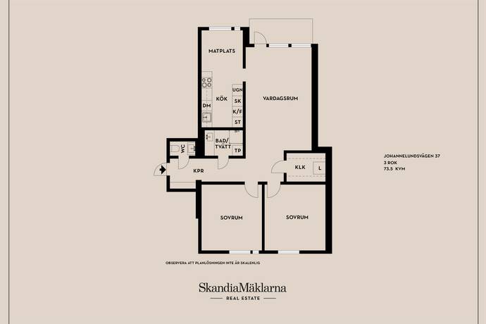 3 rum Lägenhet på Johannelundsvägen 37 Johannelund Linköpings kommun - bild 18