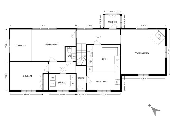 6 rum Villa på Slättaryd 6 Sandhult Borås kommun - bild 52