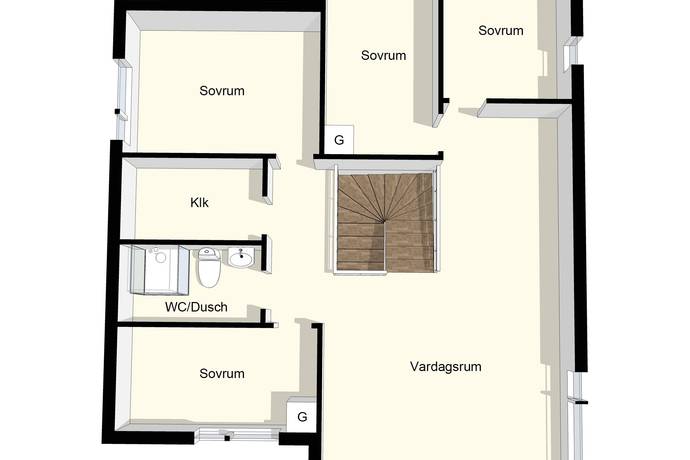 6 rum Radhus på Tant Gredelins väg 28A Tumba - Uttran Botkyrka kommun - bild 35