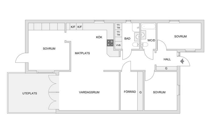 4 rum Radhus på Abborrvägen 22 Viksjö Hummelmora Järfälla kommun - bild 16