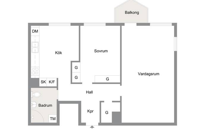 2 rum Lägenhet på Köpenhamnsvägen 42B Slottsstaden Malmö kommun - bild 25
