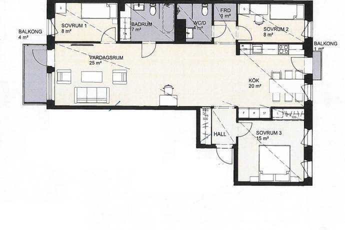 4 rum Lägenhet på Solnavägen 29G Solna C Solna kommun - bild 23