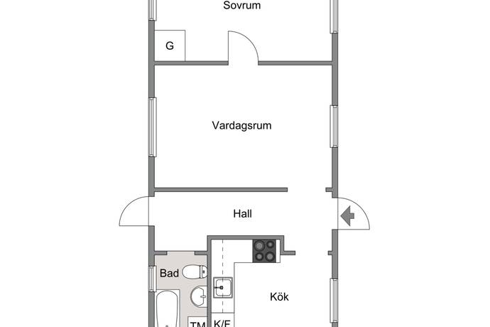 2 rum Villa på Tunby 3309 Tomelilla Tomelilla kommun - bild 15