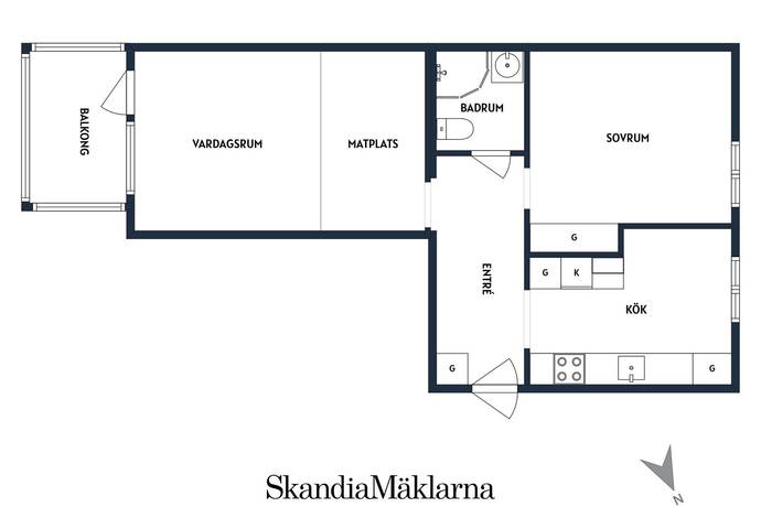 2 rum Lägenhet på Vitalisvägen 2B Centalt Strängnäs kommun - bild 26