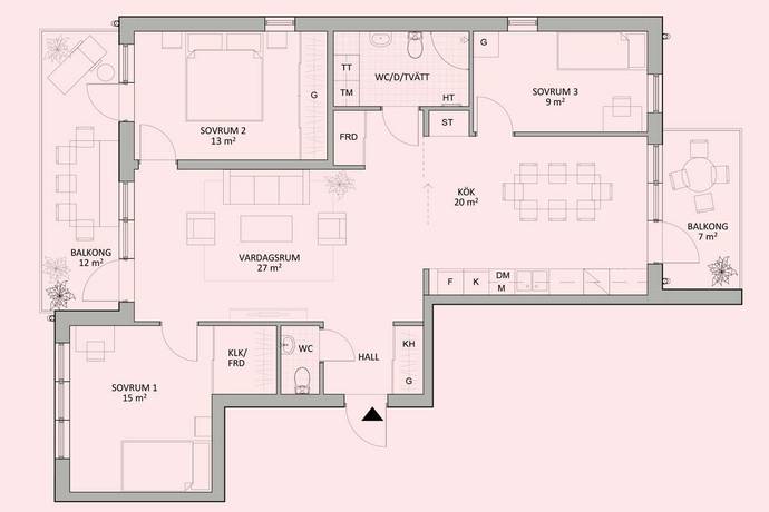 4 rum Lägenhet på Magasinsgatan 33 lgh 443 Hudiksvalls kommun - bild 19