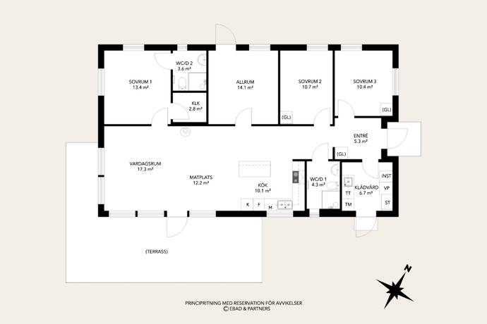5 rum Villa på Hjälmavägen 188 Torslanda - Björlanda Göteborgs kommun - bild 25