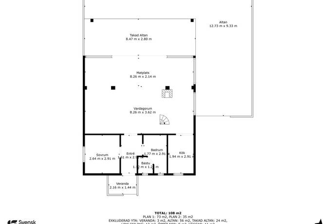 11 rum Villa på Fröseke Gamla Järnvägen 3 & 4 Fröseke Uppvidinge kommun - bild 35