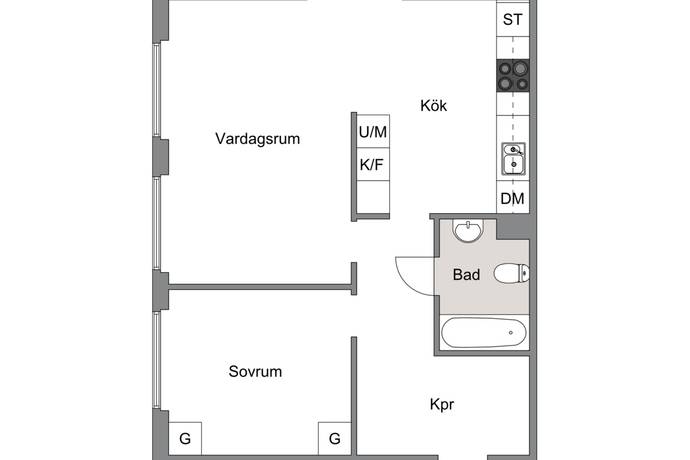 2 rum Lägenhet på Norra Infarten 100  Norra Färjestad/jägartorpet Karlstads kommun - bild 18