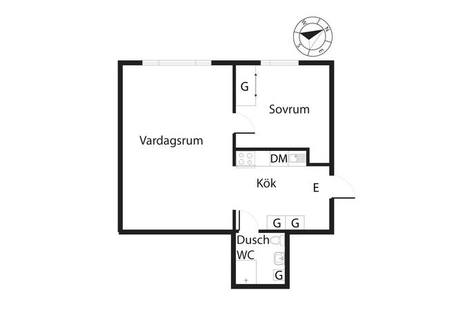 2 rum Lägenhet på Larsbodavägen 82, 7 tr Farsta - Centrum Stockholms kommun - bild 11