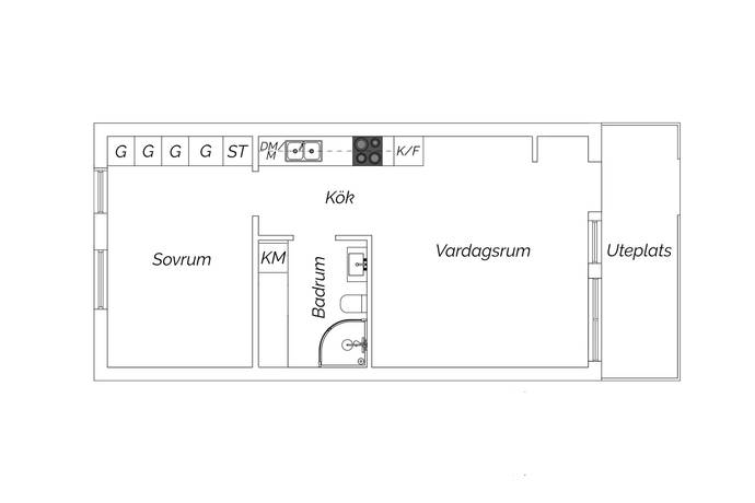 2 rum Lägenhet på Kostergränd 5E Västra Hamnen Malmö kommun - bild 29