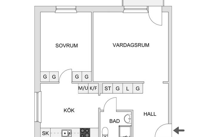 2 rum Lägenhet på Getbergsvägen 5 Morön Skellefteå kommun - bild 16