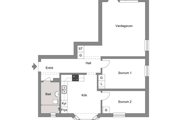 3 rum Lägenhet på Stenmarksvägen 6 Haga Umeå kommun - bild 25