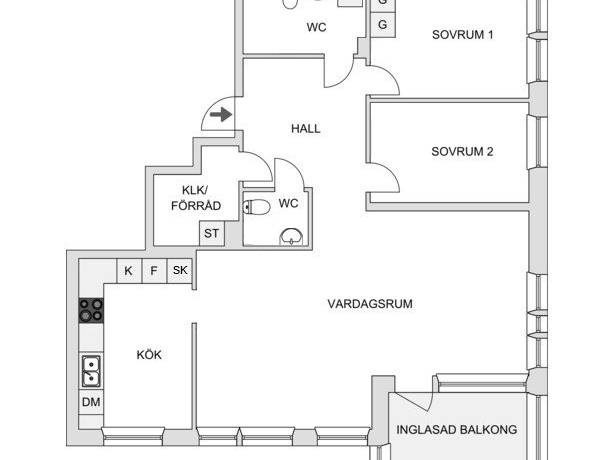 3 rum Lägenhet på Axel Wennergrens väg 12, 3 tr Tyresö Centrum Tyresö kommun - bild 13