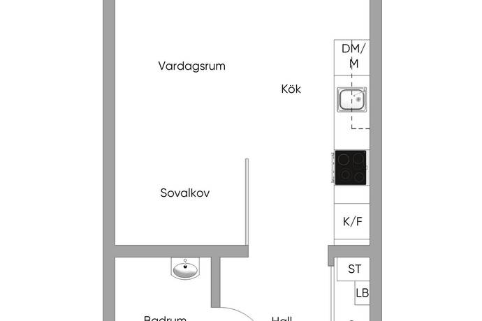 1 rum lägenhet på Mölndalsvägen 87 B Almedal/Johanneberg, Göteborgs kommun - bild 4