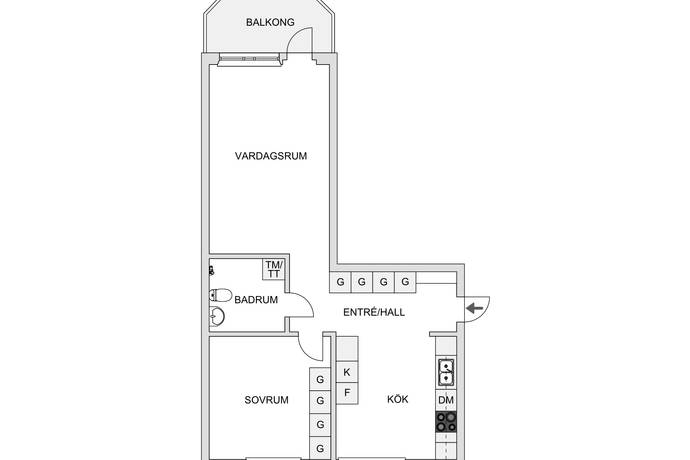 2 rum Lägenhet på Torggatan 15B Kalix - Centrum Kalix kommun - bild 17