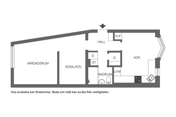 1 rum Lägenhet på Narvavägen 49 Hammarby Krumeluren Västerås kommun - bild 32
