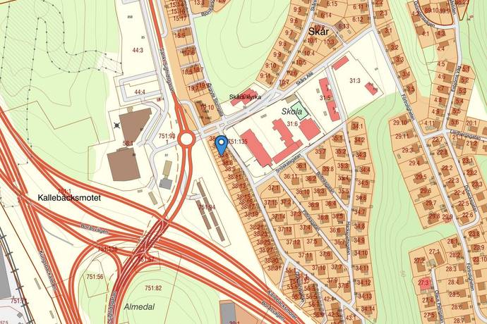 7 rum Radhus på Gulsparvsgatan 7 Örgryte / Skår Göteborgs kommun - bild 68