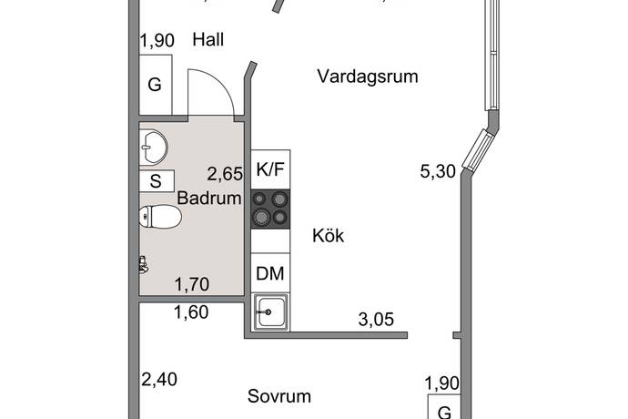 2 rum Lägenhet på Beroniusgatan 5A Norr Eskilstuna kommun - bild 13