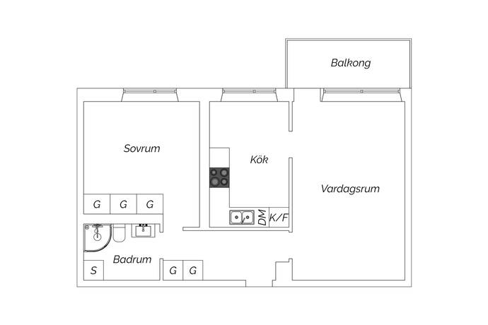 2 rum Lägenhet på Folkungagatan 69, 3tr Södermalm Stockholms kommun - bild 27