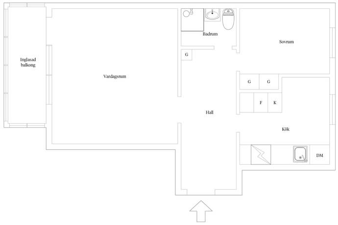 2 rum Lägenhet på Södra Bulltoftavägen 56 A Kirseberg Malmö kommun - bild 18