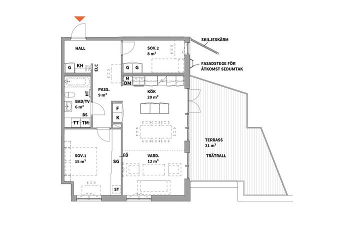 3 rum Lägenhet på Turebergs Allé 33 Turebergs allé Sollentuna kommun - bild 27