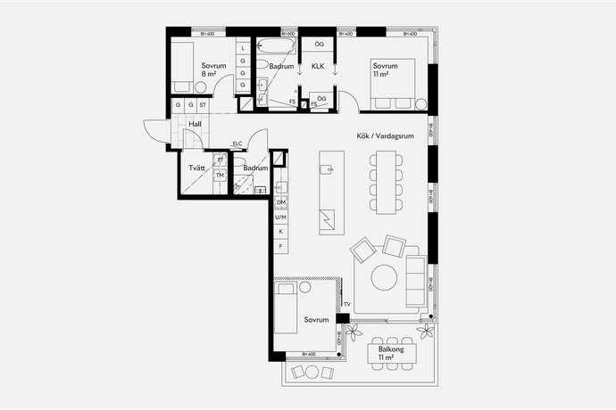 3 rum Lägenhet på Erstagatan 3,  Ersta/25 nr 14 Södermalm Stockholms kommun - bild 9