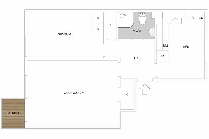2 rum Lägenhet på Rudenschöldsgatan 15 A Centrala Hisingen Göteborgs kommun - bild 18
