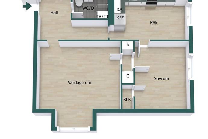 2 rum lägenhet på Litslenavägen 13B Enköping, Enköpings kommun - bild 4