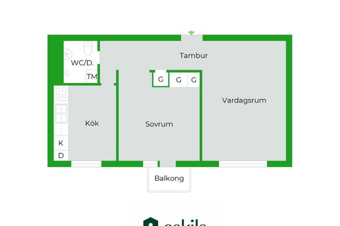2 rum Lägenhet på Gränsgatan 8B Norr/Centrum Eskilstuna kommun - bild 26