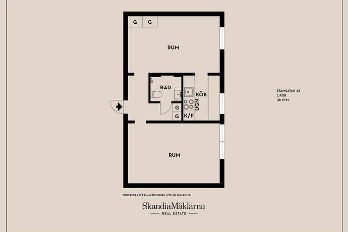 2 rum Lägenhet på Stamgatan 43 Gamla Östberga Stockholms kommun - bild 19