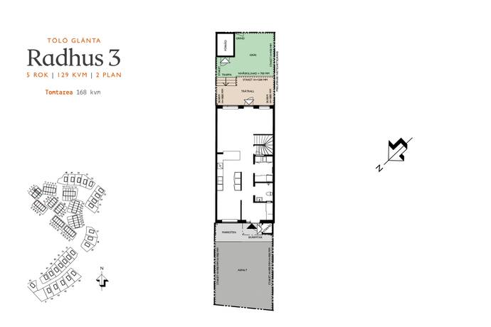 5 rum Radhus på Järnåldersvägen Tölö Kungsbacka kommun - bild 10