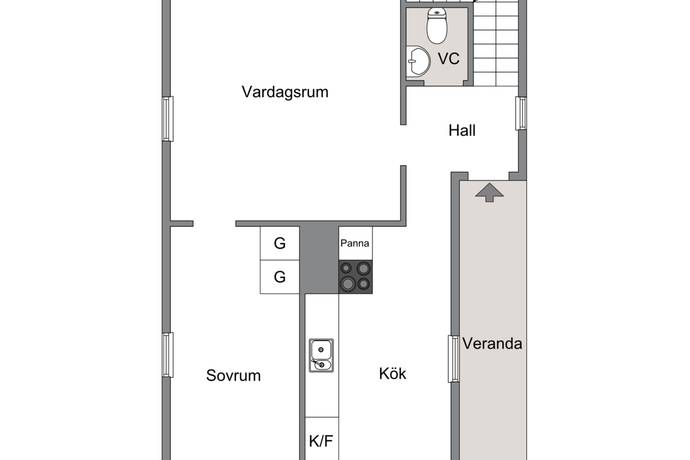 4 rum Villa på Norra Blommaberg 235 Voxnabruk Ovanåkers kommun - bild 14