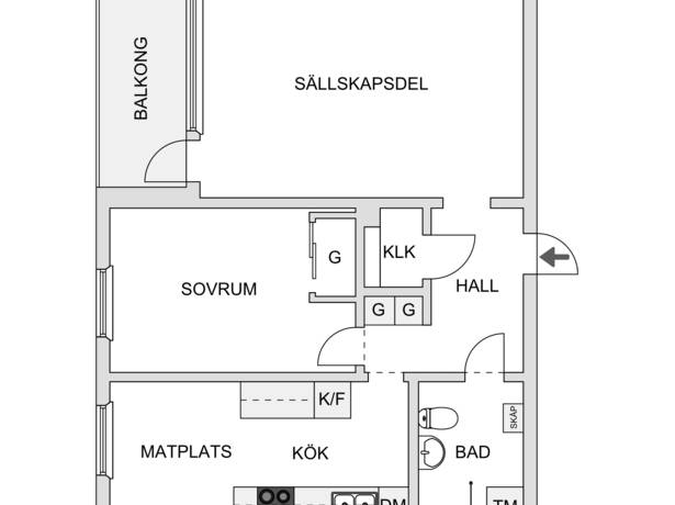 2 rum Lägenhet på Minervavägen 5B, 1tr Häggvik Sollentuna kommun - bild 25