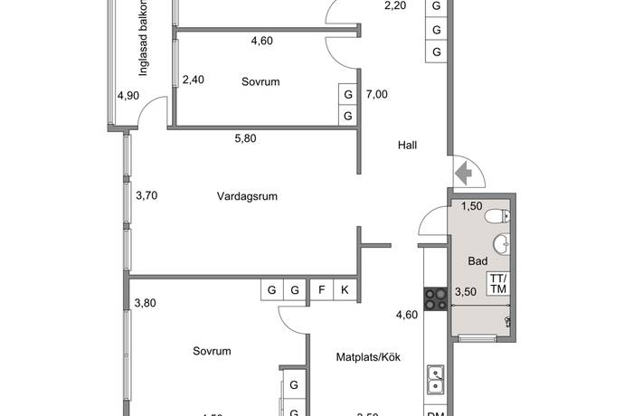 4 rum Lägenhet på Gamla Tumlehedsvägen 7 Torslanda - Centralt Göteborgs kommun - bild 19