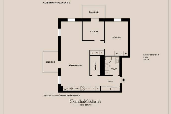 3 rum Lägenhet på Lagmansbacken 11 Alby Botkyrka kommun - bild 25