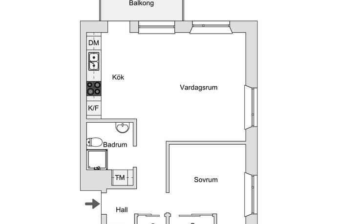 2 rum Lägenhet på Långströmsgatan 26 Centrala Hisingen Göteborgs kommun - bild 18