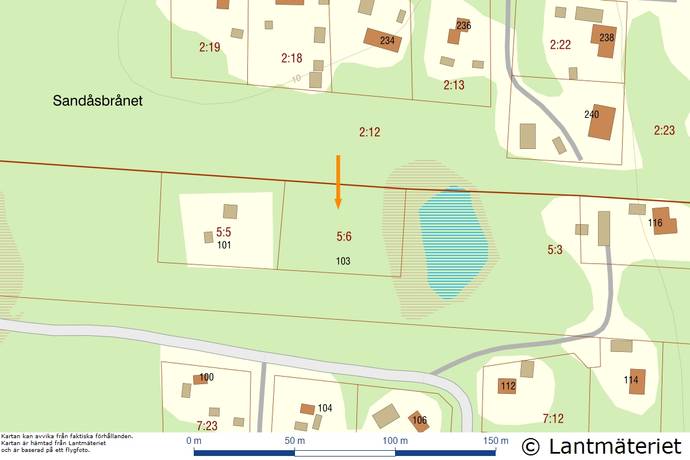 Tomt på Sandåsbrånet 103 Sävar Robertsfors kommun - bild 3