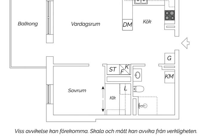 2 rum Lägenhet på Meanderslingan 36 Järvastaden Solna kommun - bild 14