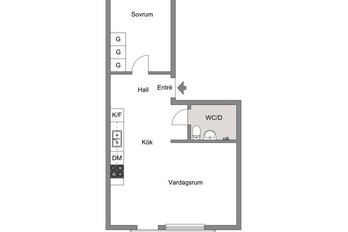 2 rum Lägenhet på Ymergatan 17E  Fålhagen Uppsala kommun - bild 30