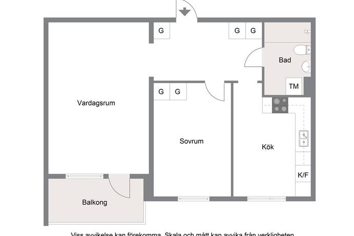 2 rum Lägenhet på Bålstavägen 11, vån 1 Bålsta - Gamla Bålsta Håbo kommun - bild 17