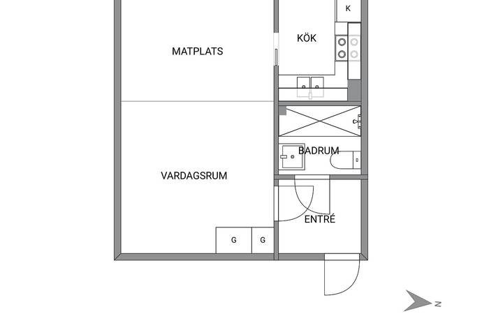 1 rum Lägenhet på Valhallagatan 23A Skara Tätort Skara kommun - bild 15