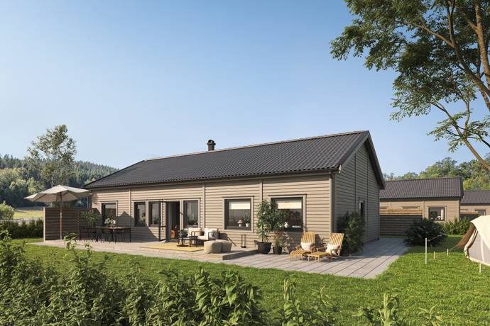 Nybyggt hus i Krågedal/Rimforsa, Rimforsa/Krågedal, Kinda kommun