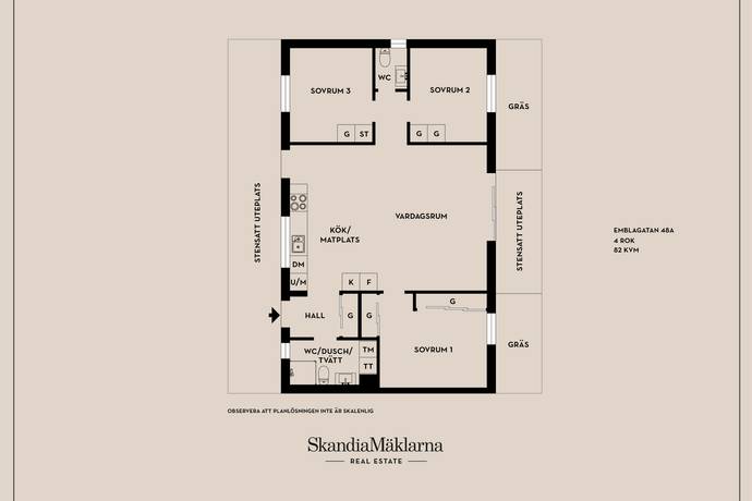 4 rum Lägenhet på Emblagatan 48A Vikingstad Linköpings kommun - bild 23