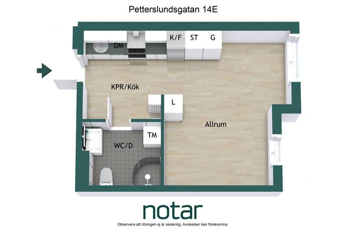 1 rum Lägenhet på Petterslundsgatan 14E Uppsala kommun - bild 6