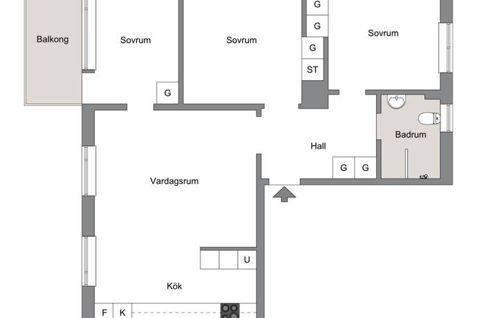 4 rum Lägenhet på Sofiehemsvägen 58 Sofiehem Umeå kommun - bild 16